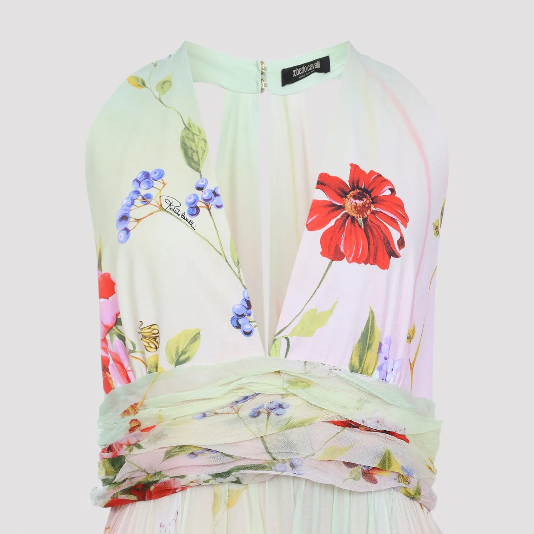 MULTICOLOR MIAMI FLOWERS SILK LONG DRESS sold by Lord & Taylor product image thumbnail 4