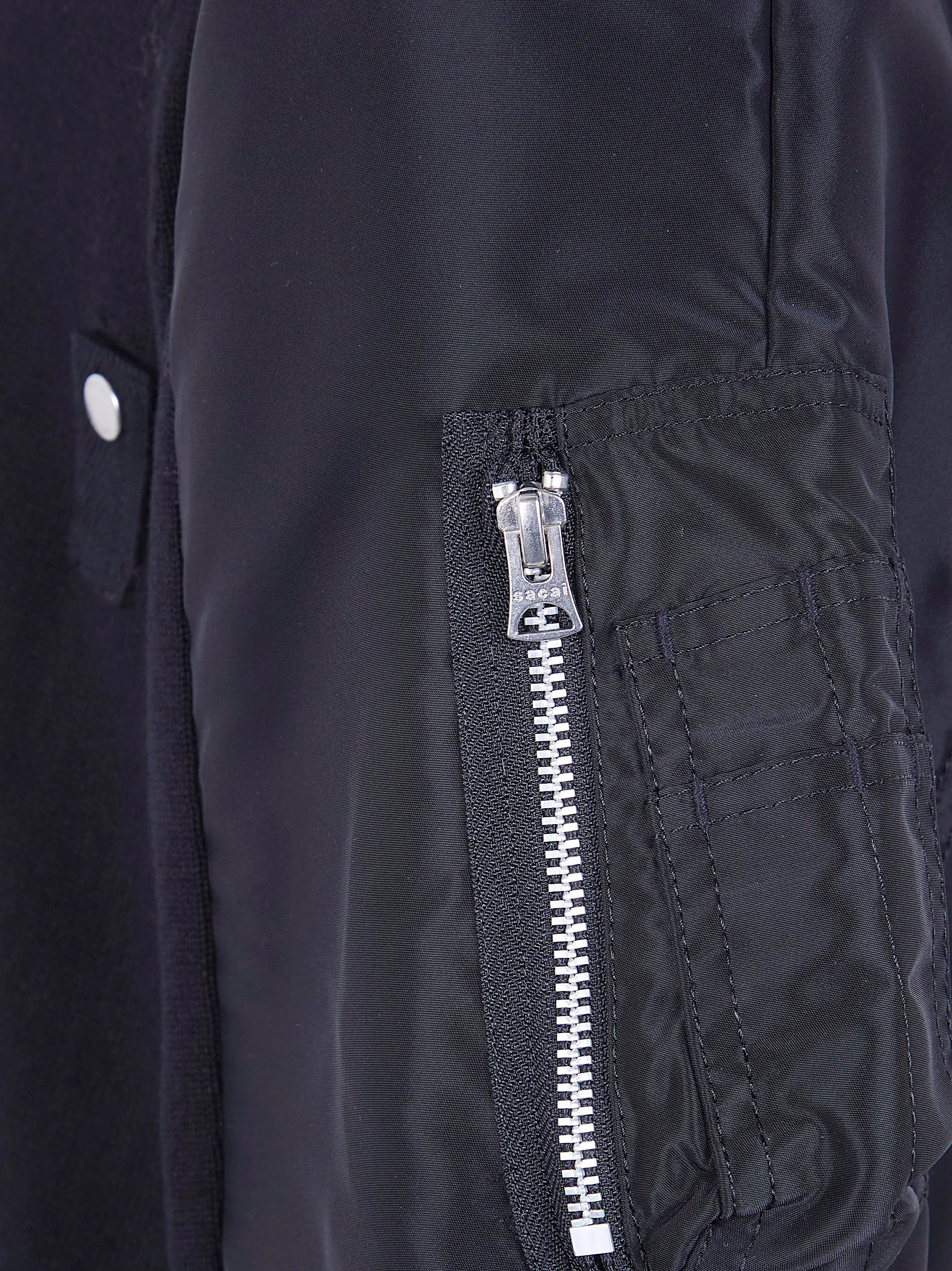 NYLON TWILL X KNIT CARDIGAN sold by Lord & Taylor product image thumbnail 3