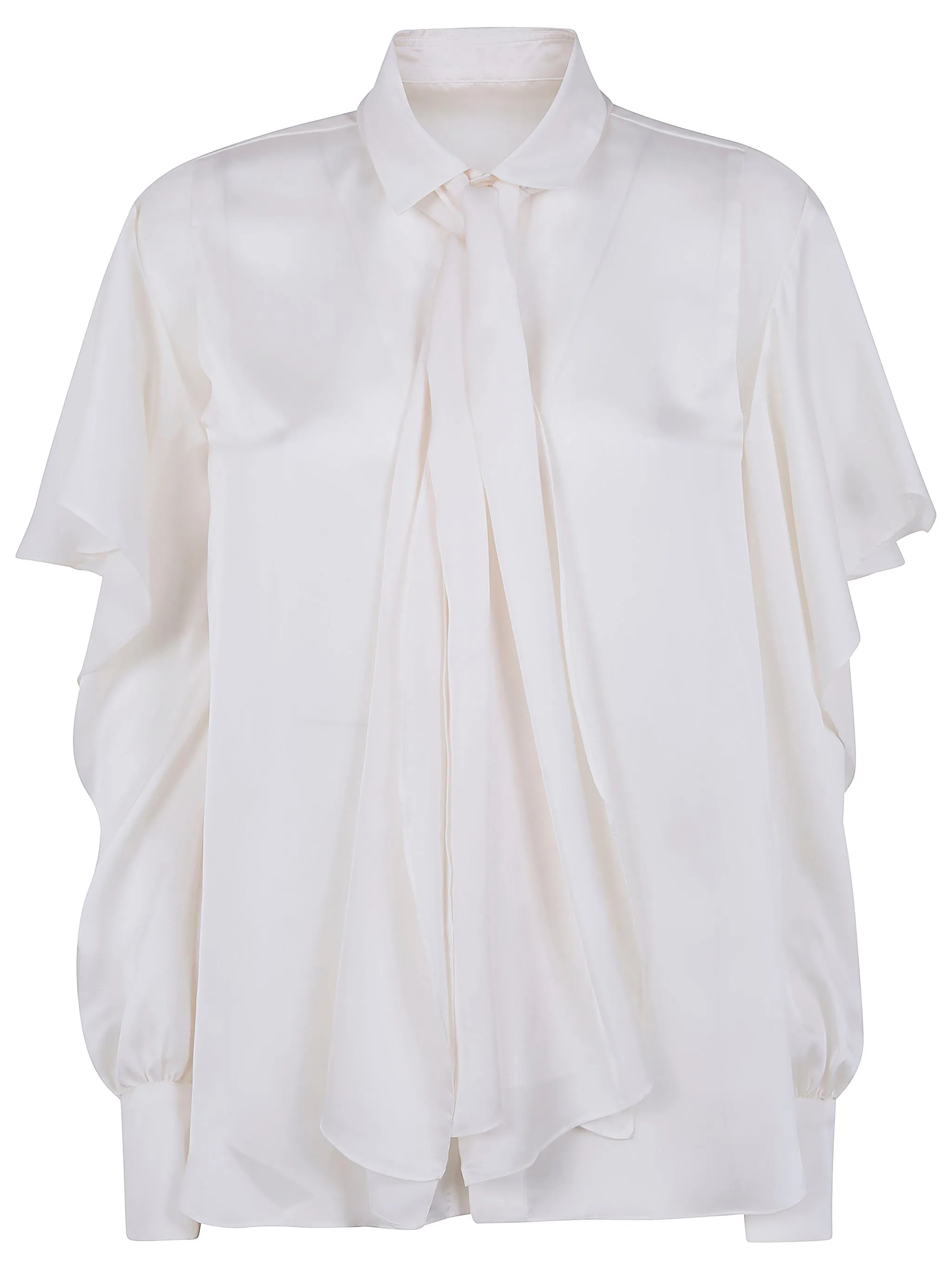 SATIN X CHIFFON SHIRT sold by Lord & Taylor