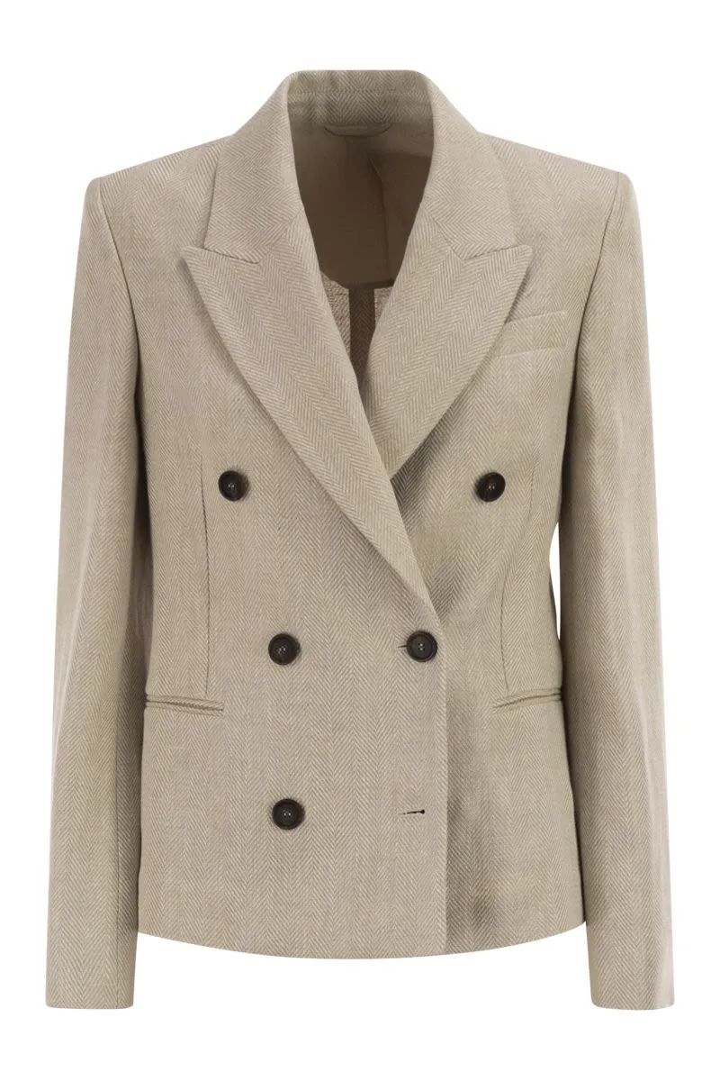 MELANGE SAND LINEN BLEND BLAZER sold by Lord & Taylor