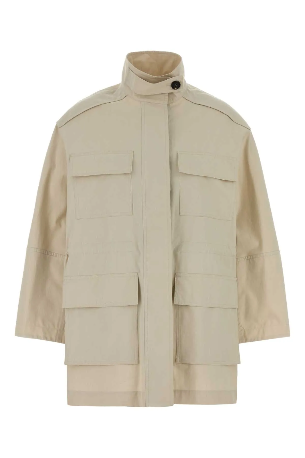 SAND COTTON BLEND JACKET sold by Lord & Taylor