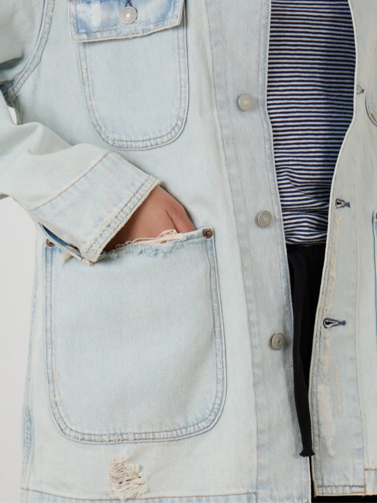 MOTTA WASH WORKWEAR DENIM JACKET sold by Lord & Taylor product image thumbnail 5