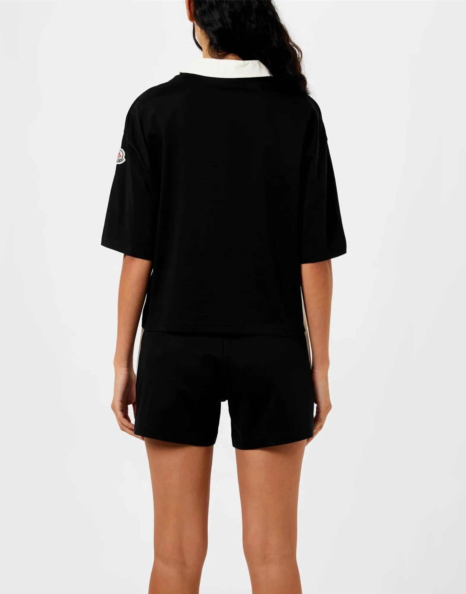 LOGO PATCH CROPPED POLO SHIRT sold by Lord & Taylor product image thumbnail 5