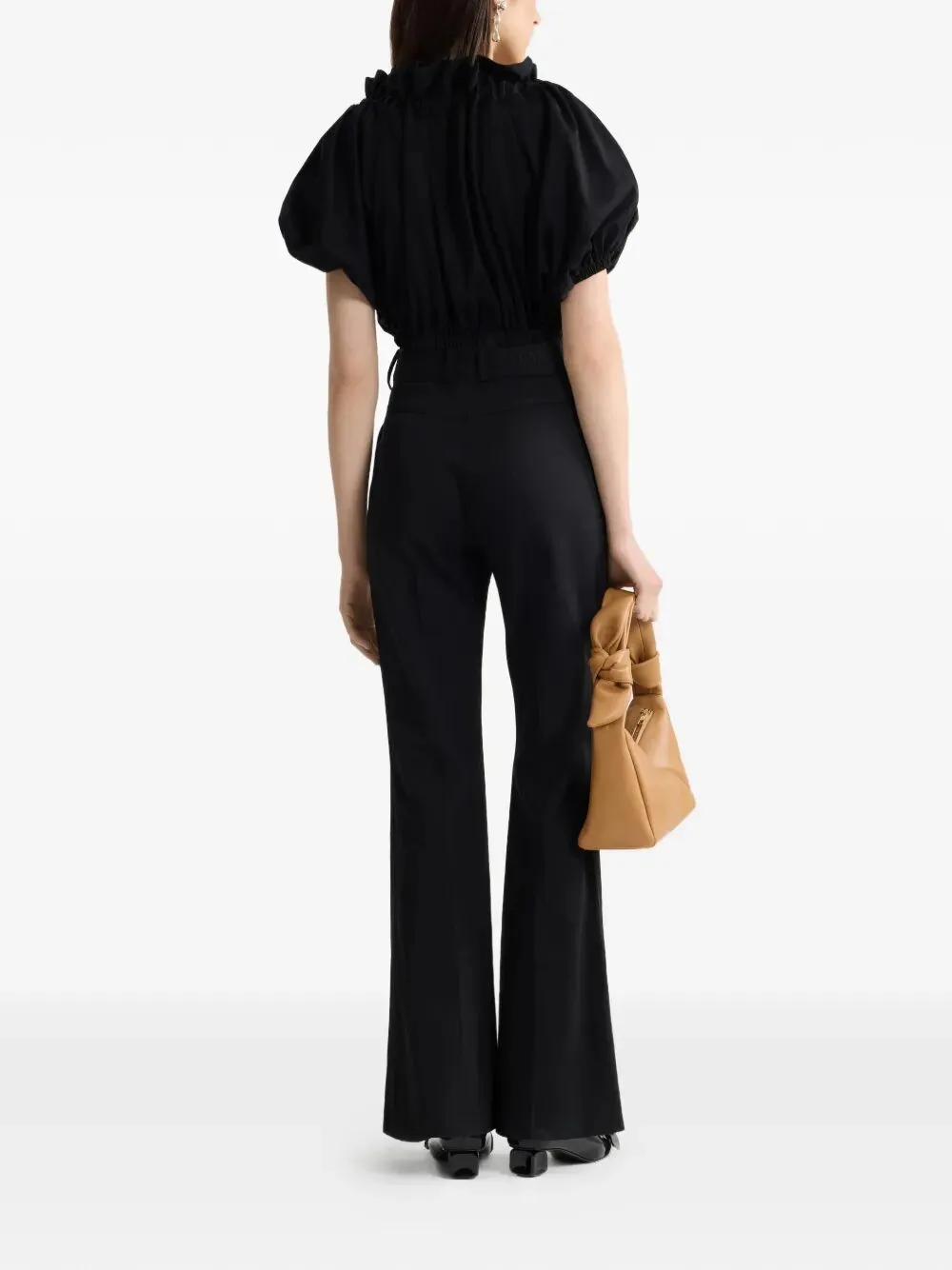 CROPPED VOLUME JERSEY TOP sold by Lord & Taylor product image thumbnail 4