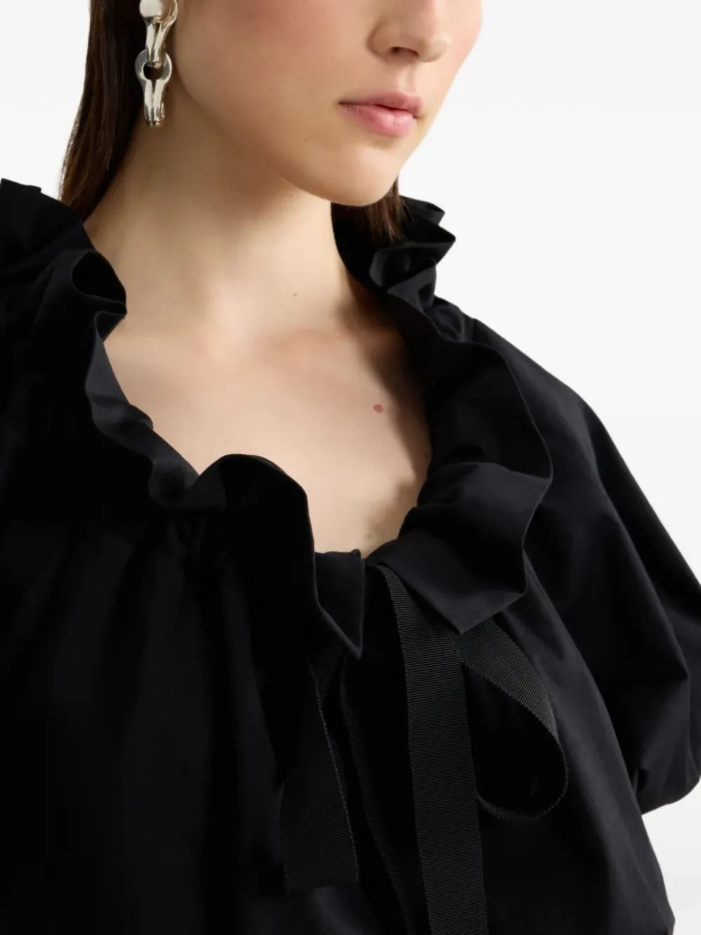 CROPPED VOLUME JERSEY TOP sold by Lord & Taylor product image thumbnail 5