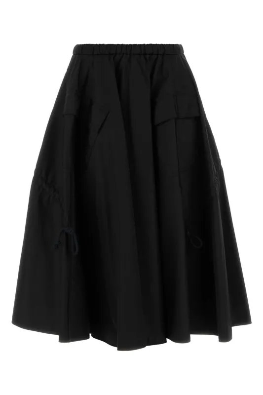 BLACK RE-NYLON SKIRT made by Prada