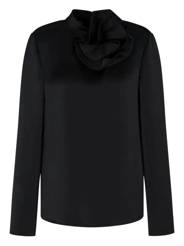 EMPORIO ARMANI RUFFLED HIGH-NECK BLOUSE sold by Lord & Taylor