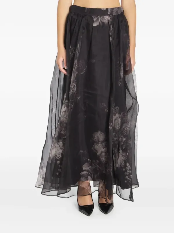 ZIMMERMANN FLORAL-PRINT GATHERED MIDI SKIRT sold by Lord & Taylor