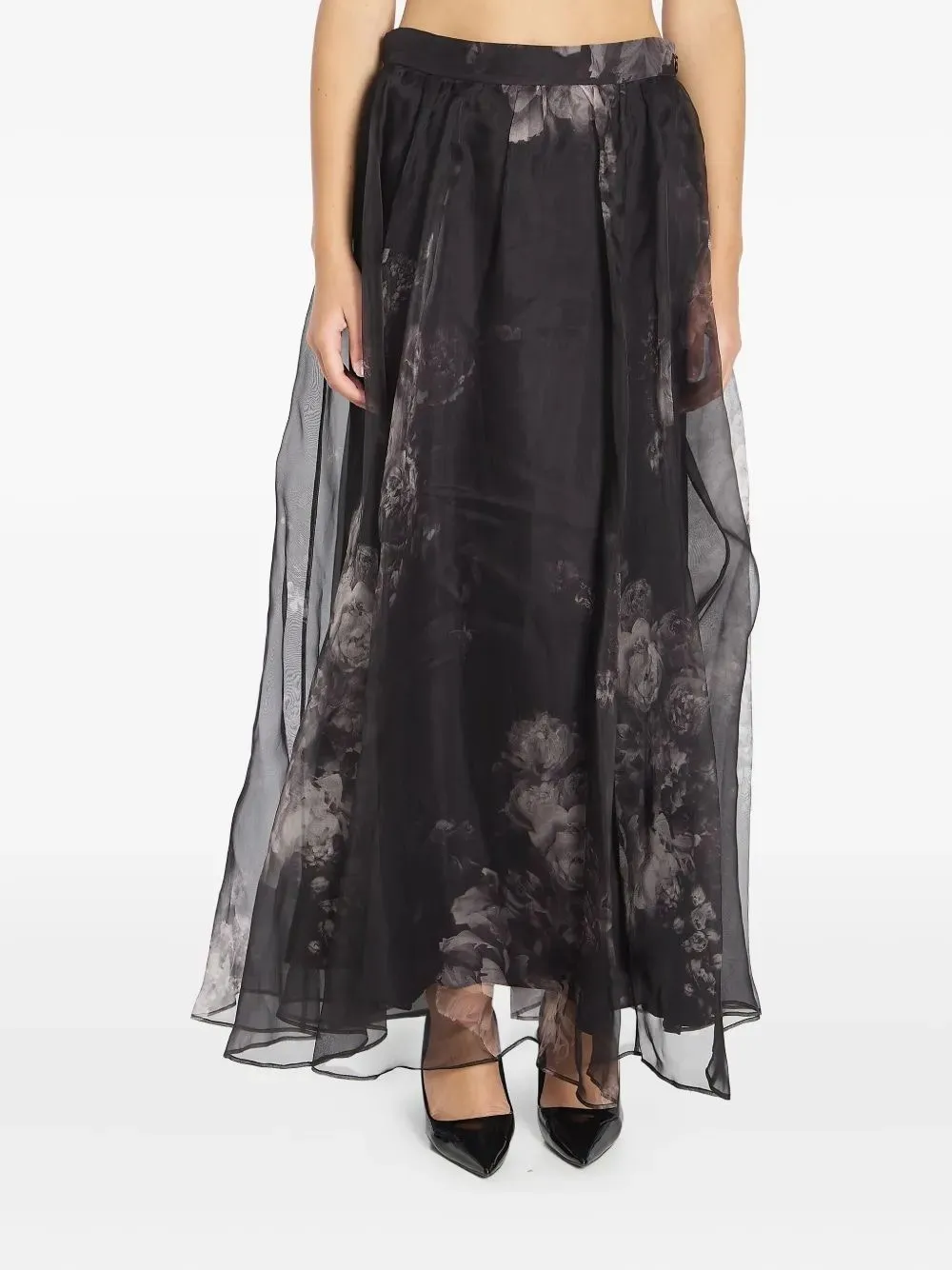 ZIMMERMANN FLORAL-PRINT GATHERED MIDI SKIRT sold by Lord & Taylor