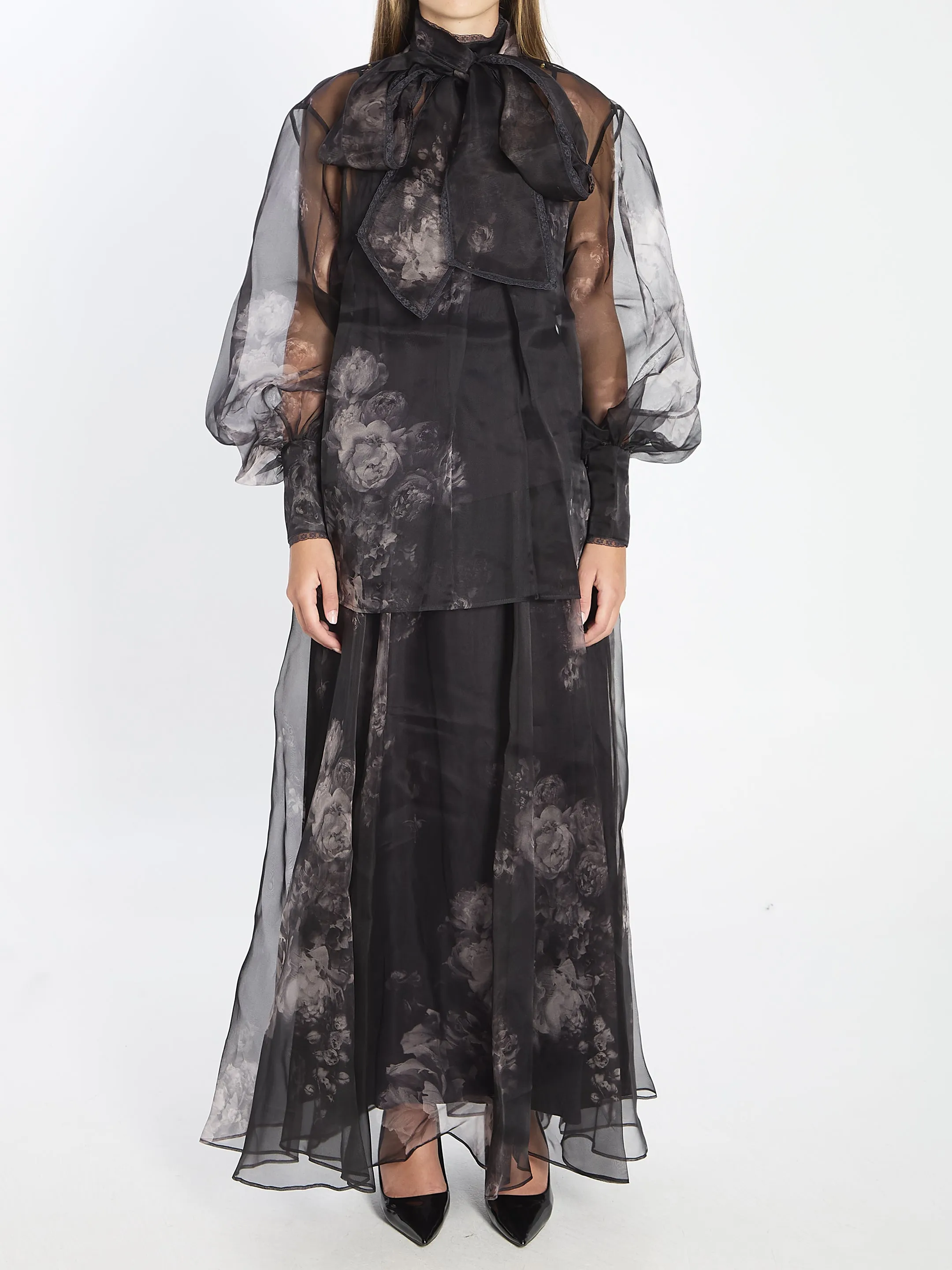 ZIMMERMANN FLORAL-PRINT GATHERED MIDI SKIRT sold by Lord & Taylor product image thumbnail 5