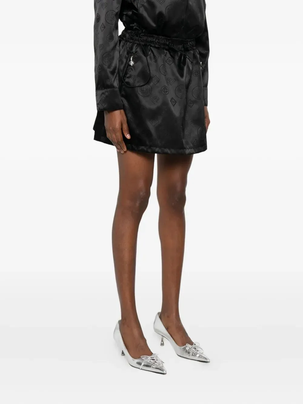 CASABLANCA DRAWSTRING PATTERNED MINI SKIRT sold by Lord & Taylor product image thumbnail 2