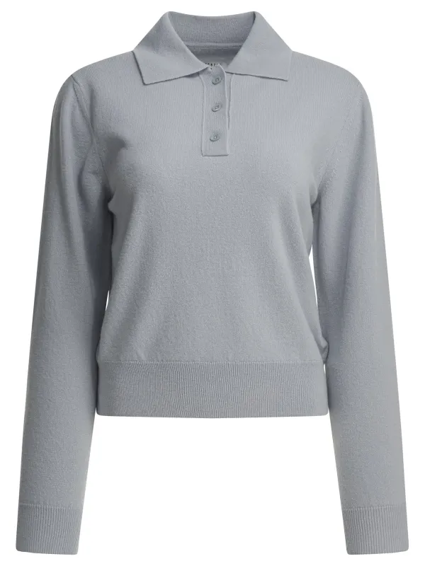 LIGHT BLUE VIRGIN WOOL KNITWEAR sold by Lord & Taylor