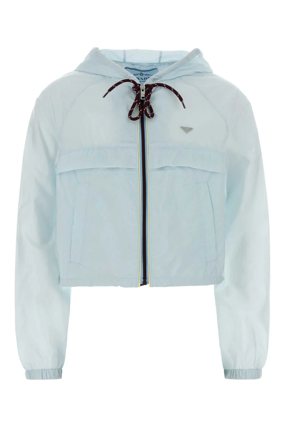 PASTEL LIGHT-BLUE RE-NYLON WINDBREAKER sold by Lord & Taylor