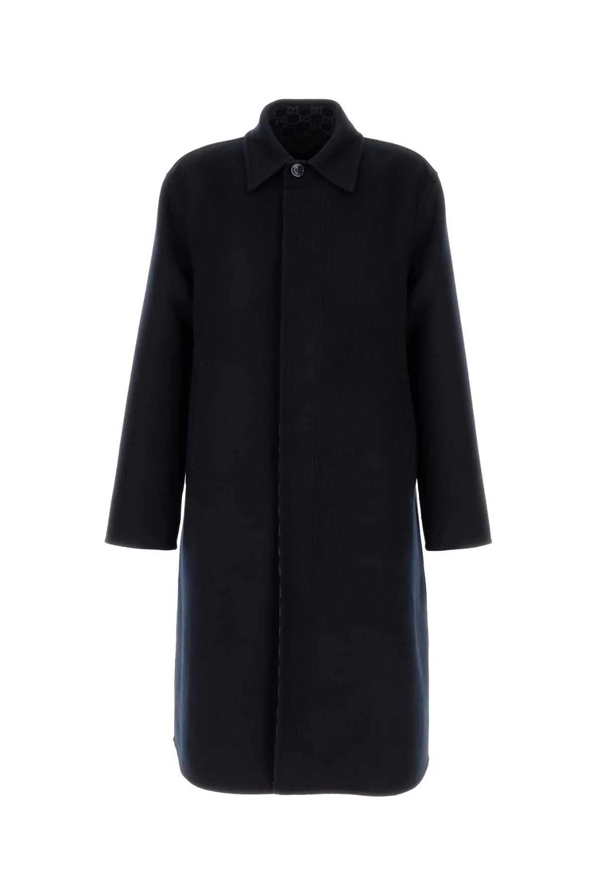 NAVY BLUE WOOL BLEND COAT sold by Lord & Taylor