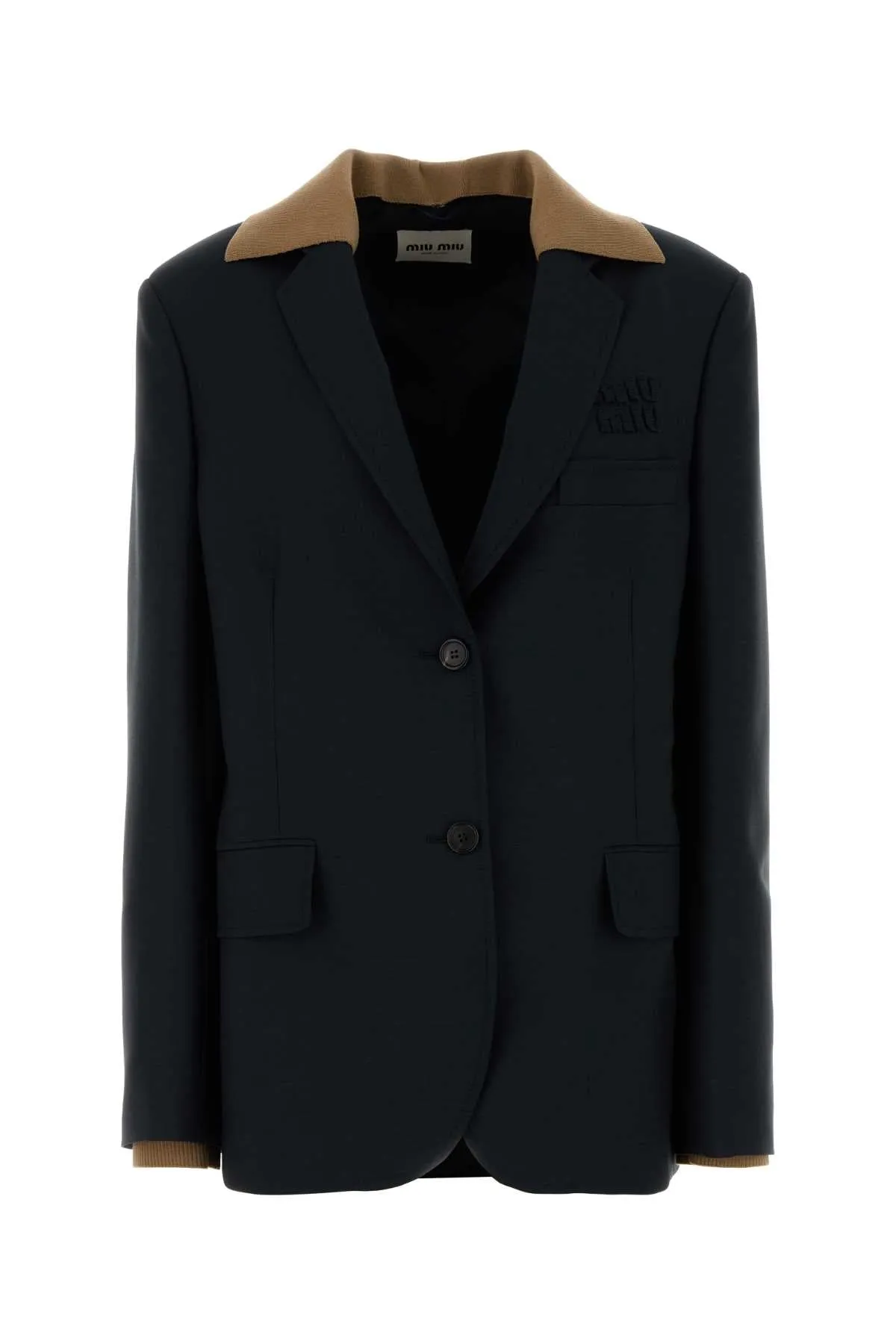 MIDNIGHT BLUE MOHAIR BLEND OVERSIZE BLAZER sold by Lord & Taylor