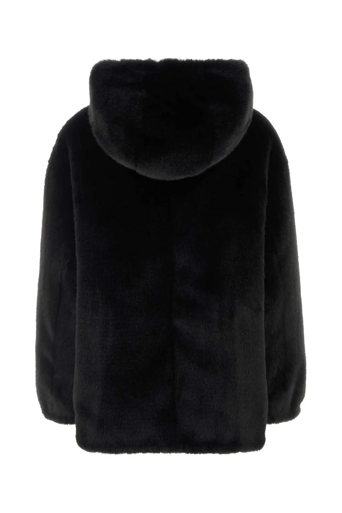 BLACK ECO FUR REVERSIBLE JACKET sold by Lord & Taylor product image thumbnail 2