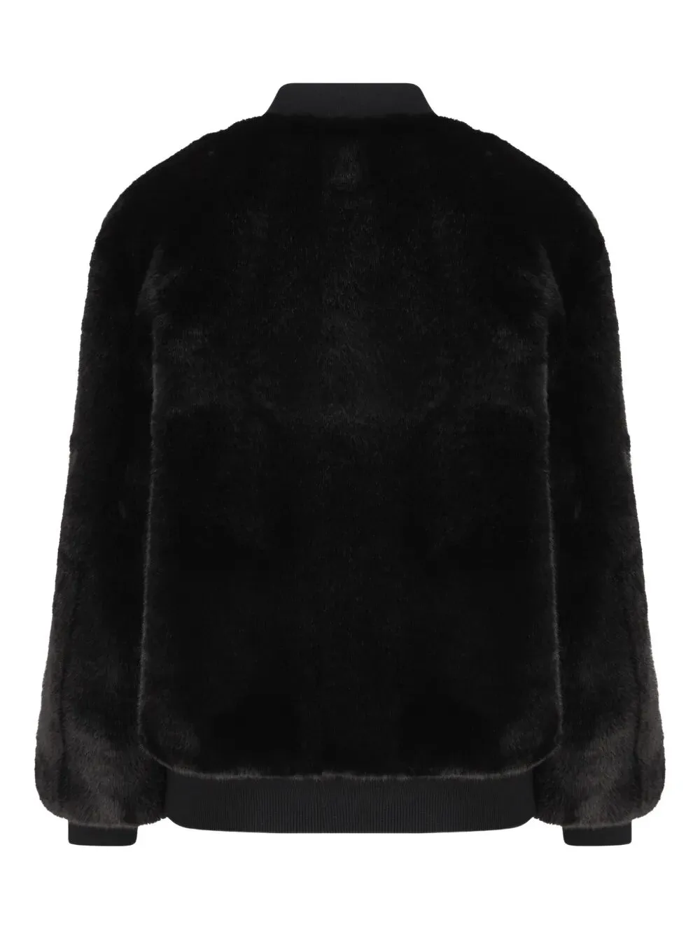 BLACK ECO FUR BOMBER JACKET sold by Lord & Taylor product image thumbnail 2