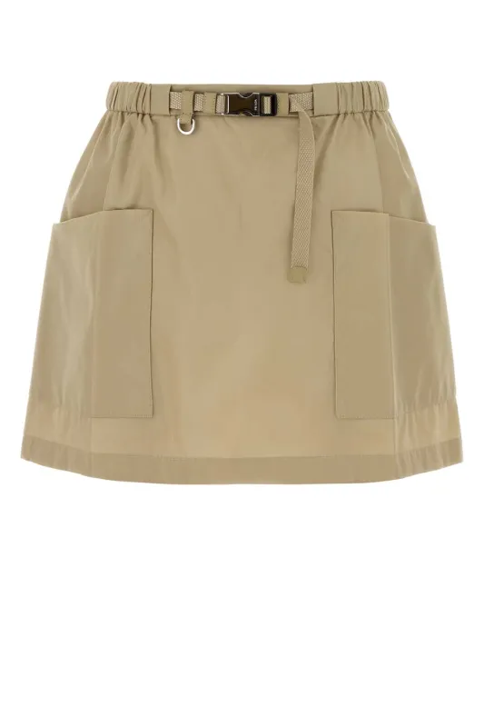 BEIGE RE-NYLON MINI SKIRT sold by Lord & Taylor