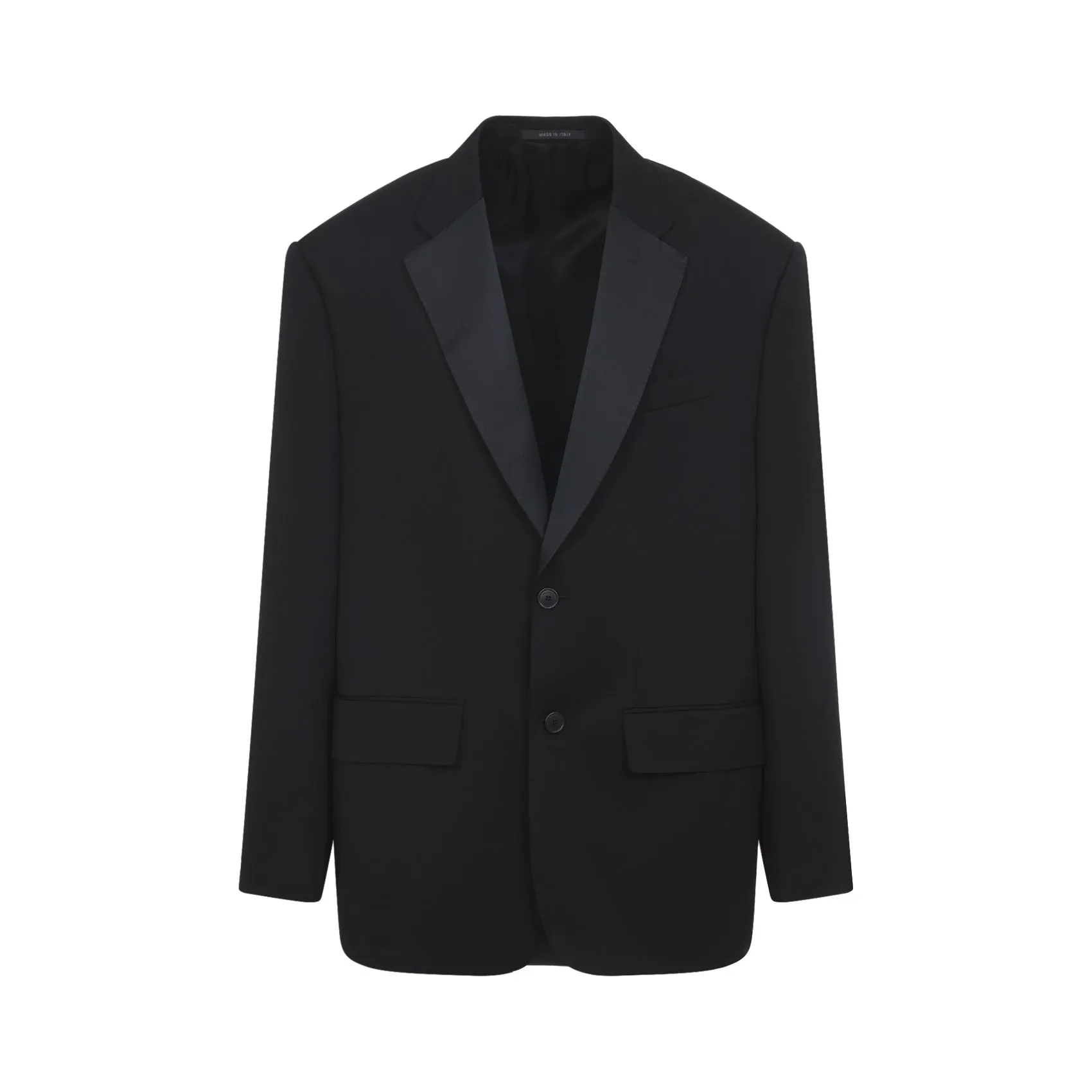 BLACK WOOL OVERSIZE BLAZER sold by Lord & Taylor