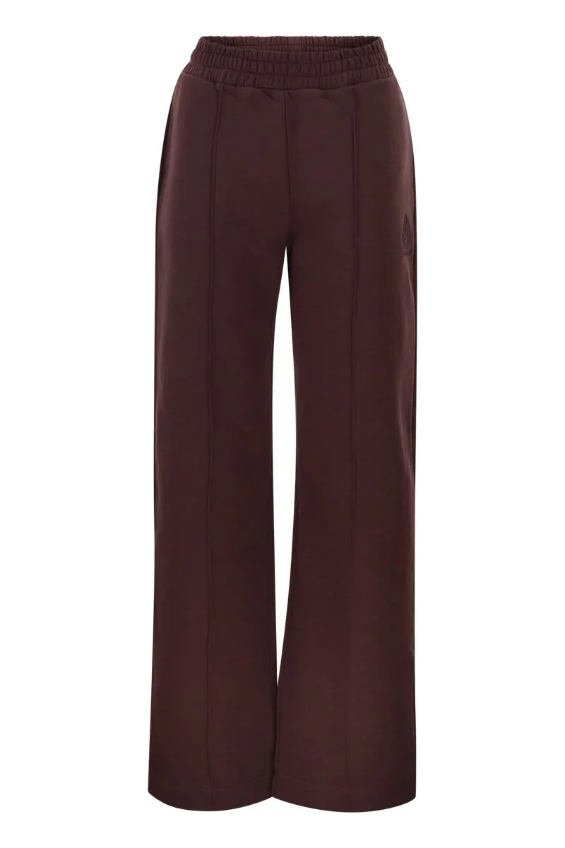 WIDE LEG SWEATPANTS WITH LOGO sold by Lord & Taylor