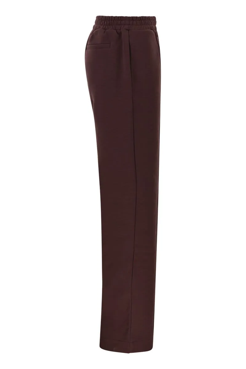 WIDE LEG SWEATPANTS WITH LOGO sold by Lord & Taylor product image thumbnail 3