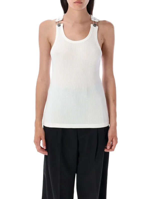 JEAN PAUL GAULTIER RIBBED BUCKLE TANK TOP sold by Lord & Taylor