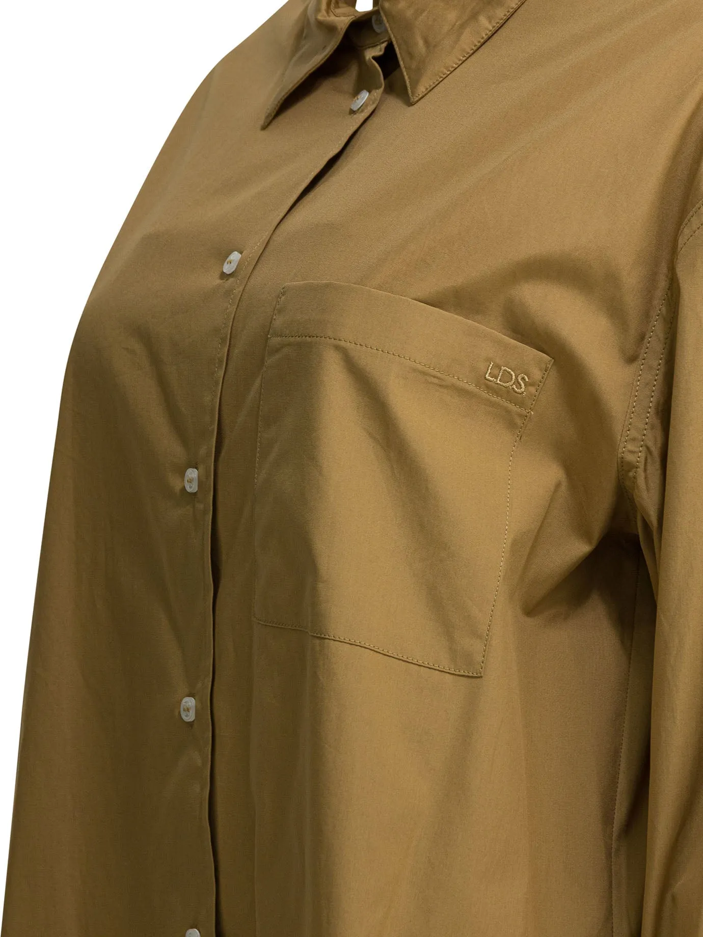 BEIGE COTTON SHIRT sold by Lord & Taylor product image thumbnail 4