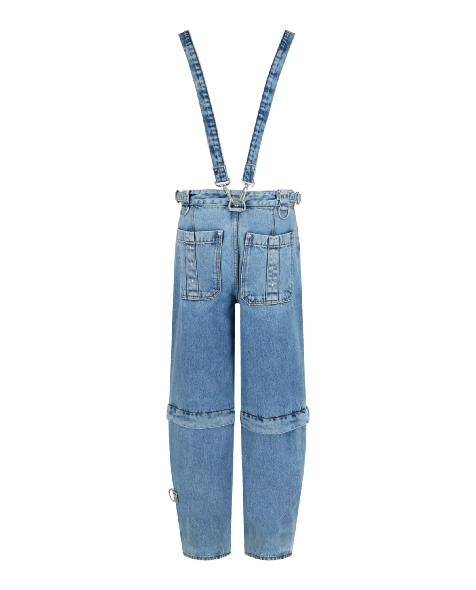 Two In One Detachable Pants In Denim With Suspenders sold by Lord & Taylor product image thumbnail 2