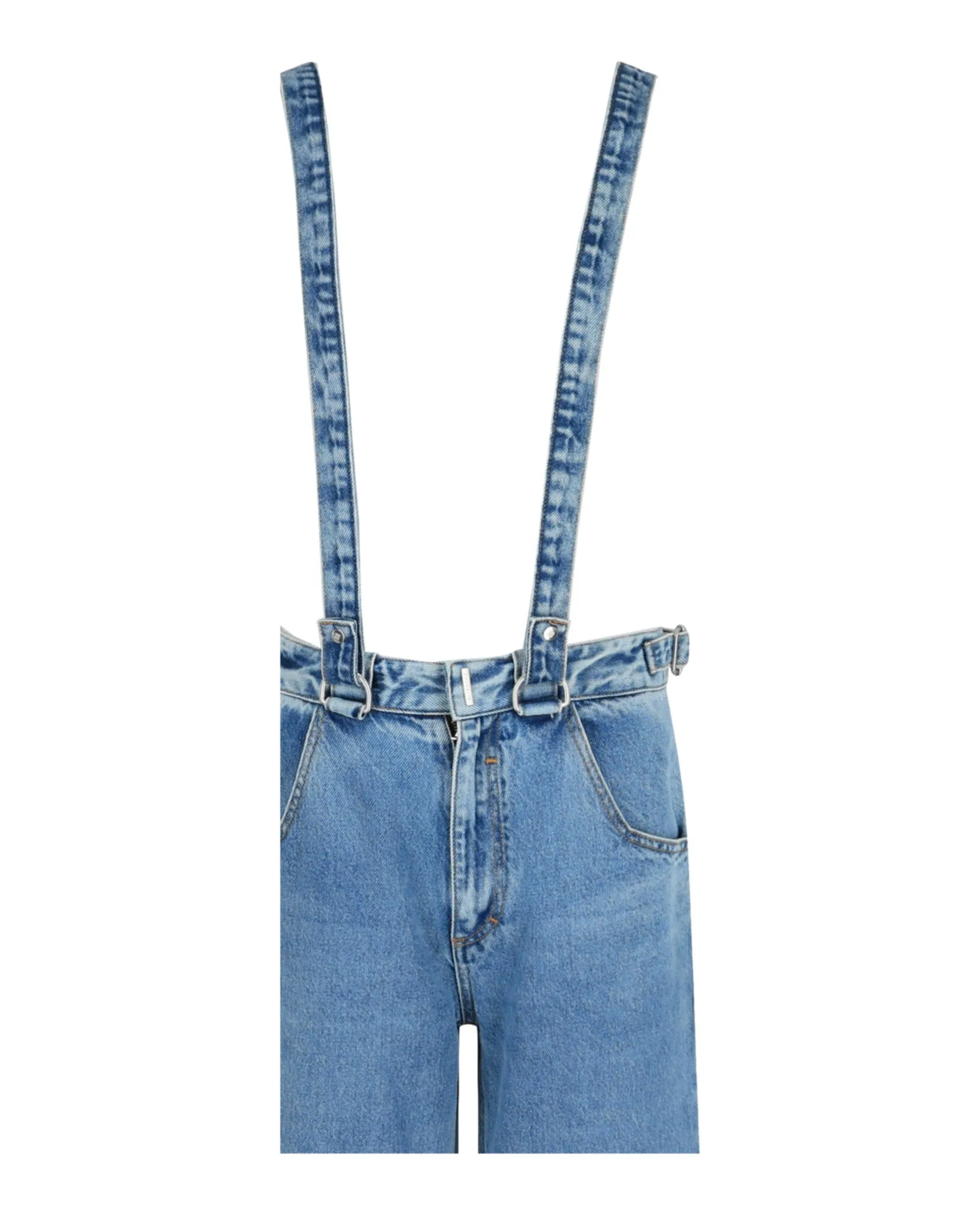 Two In One Detachable Pants In Denim With Suspenders sold by Lord & Taylor product image thumbnail 3