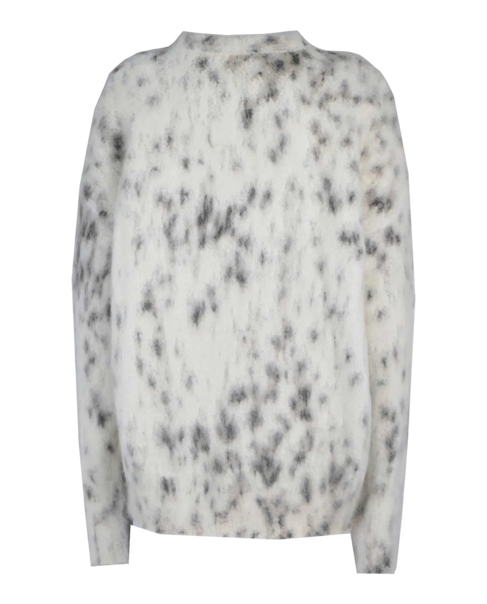 Cropped Sweater In Mohair With Snow Leopard Print sold by Lord & Taylor product image thumbnail 2