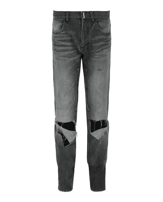 Distressed Straight Fit Jeans sold by Lord & Taylor