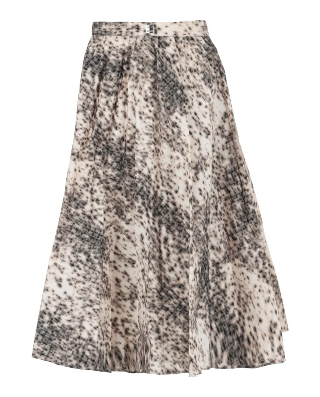 Printed Pleated Midi Skirt sold by Lord & Taylor