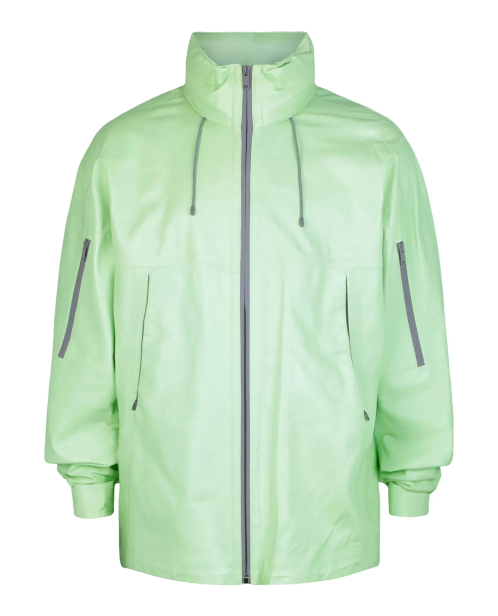 Windbreaker in Leather With Reflective Details sold by Lord & Taylor
