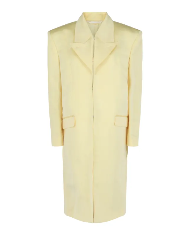 Silk Satin Longline Coat sold by Lord & Taylor