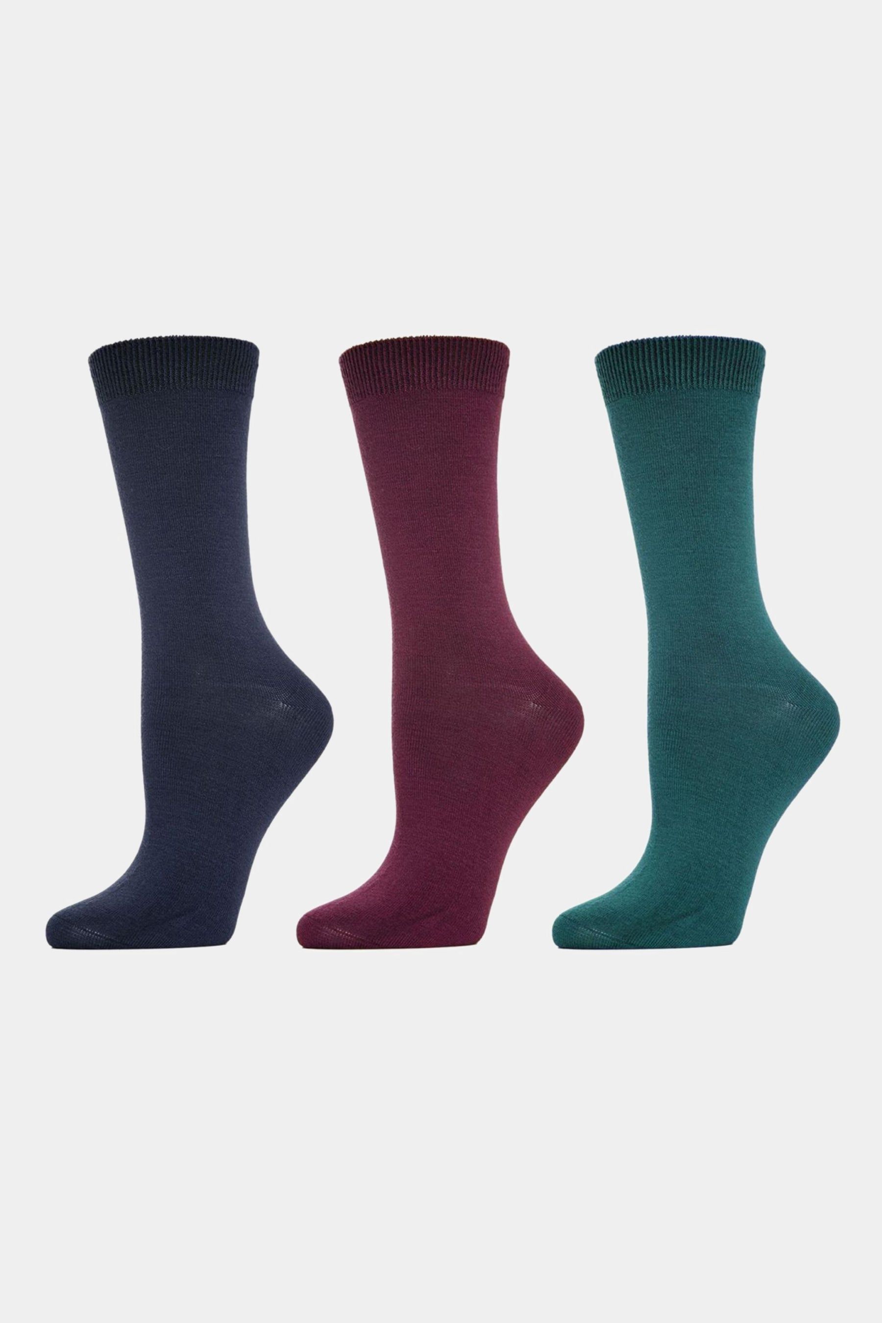 Women's Bamboo Blend Crew Socks 3-Pair Bundle sold by Lord & Taylor product image thumbnail 4