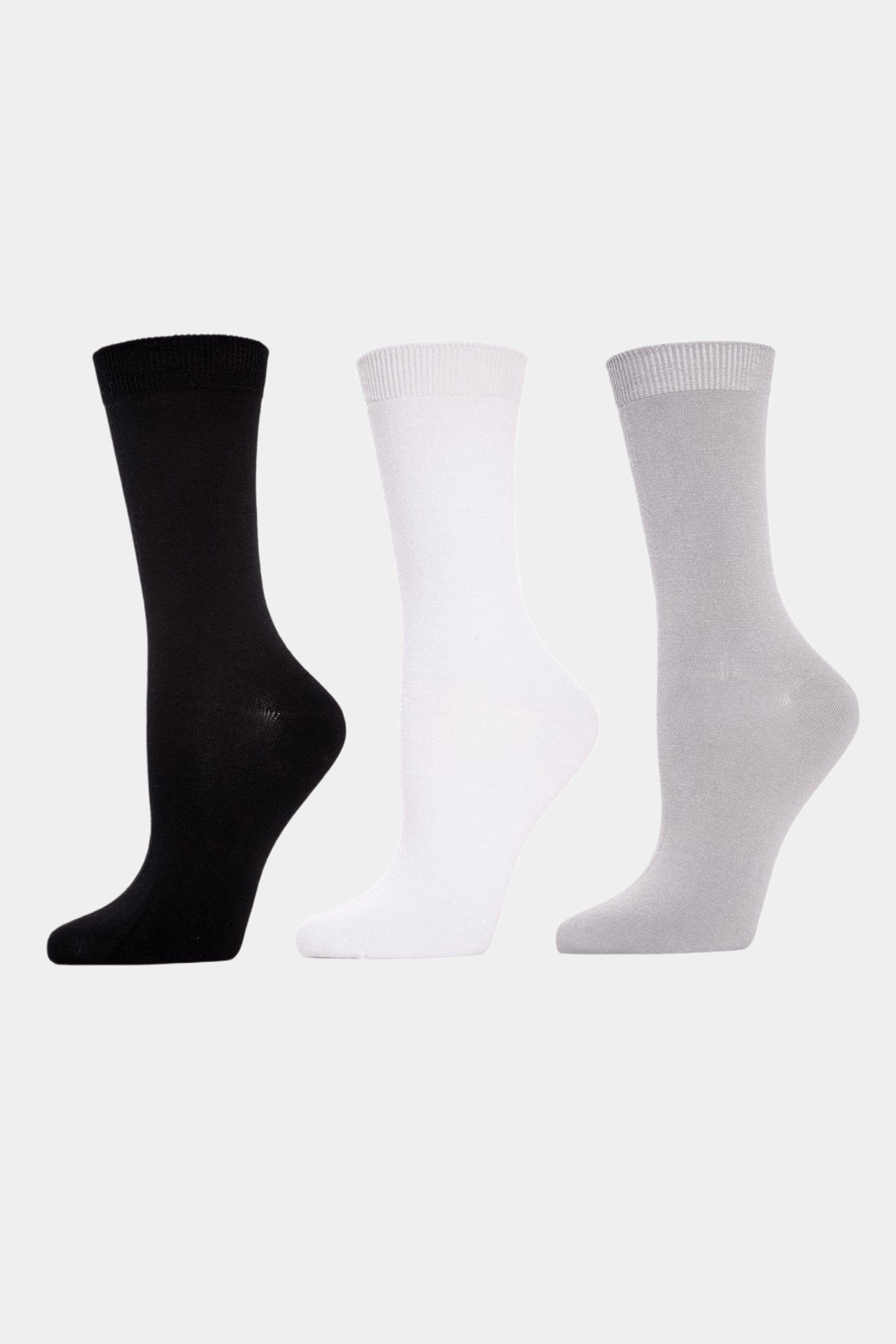 Women's Bamboo Blend Crew Socks 3-Pair Bundle sold by Lord & Taylor