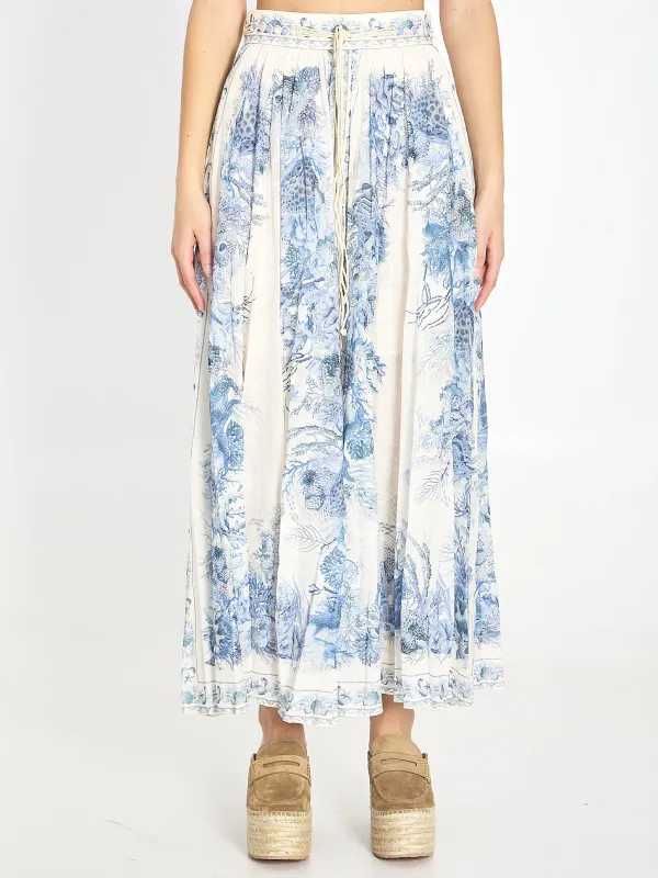 DRAWSTRING MAXI SKIRT sold by Lord & Taylor