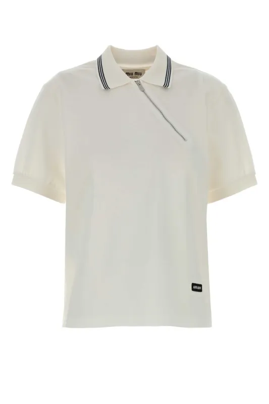 WHITE PIQUET POLO SHIRT sold by Lord & Taylor