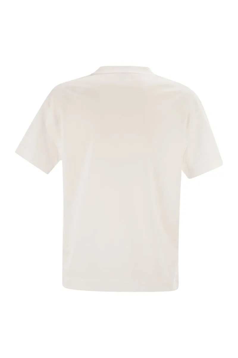 COTTON JERSEY T-SHIRT WITH SHINY TAB sold by Lord & Taylor product image thumbnail 2
