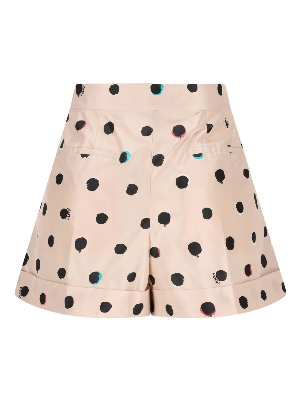 FALENA DOTS-PRINT TAFFETA FLARED SHORTS sold by Lord & Taylor product image thumbnail 2