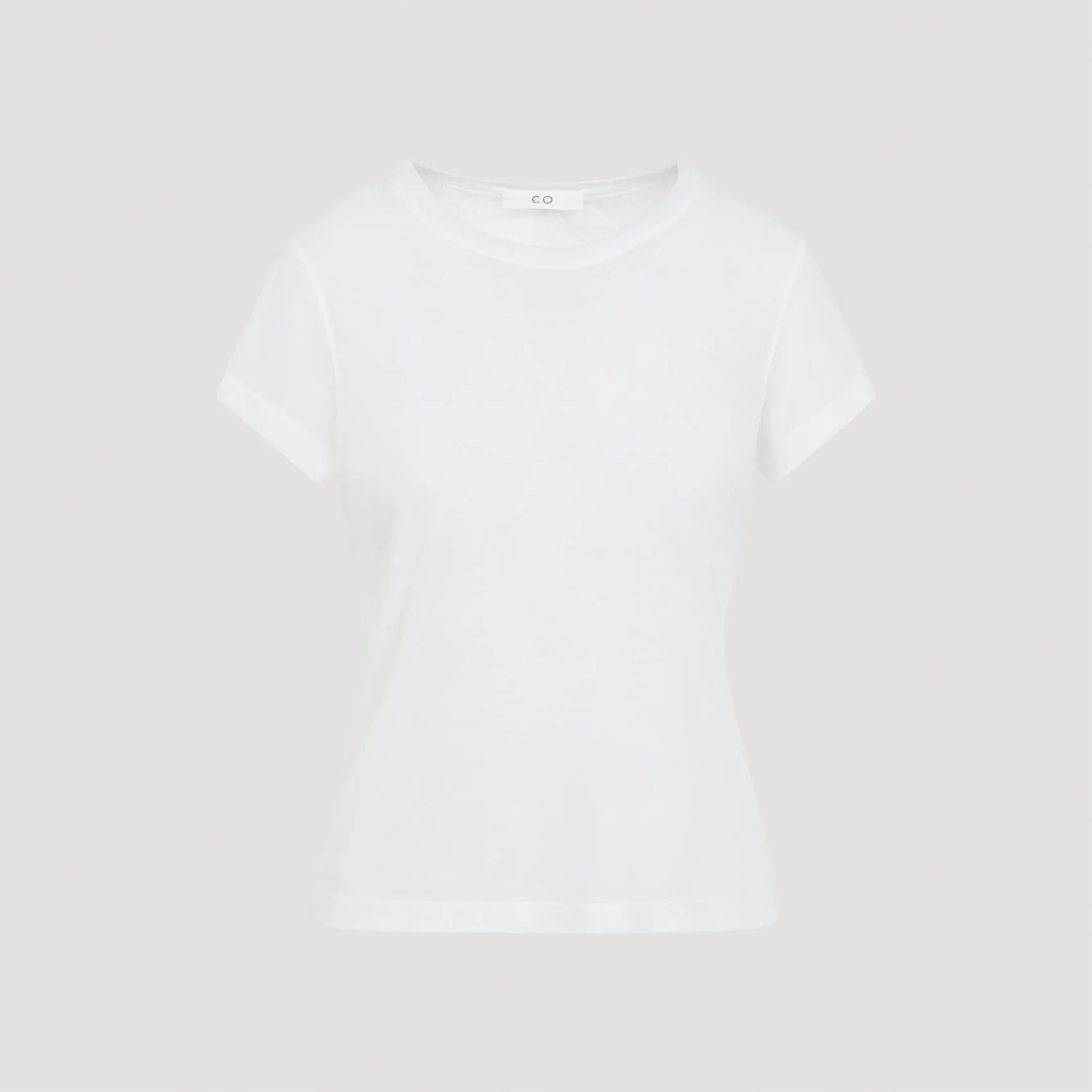 IVORY FITTED COTTON T-SHIRT sold by Lord & Taylor product image thumbnail 2