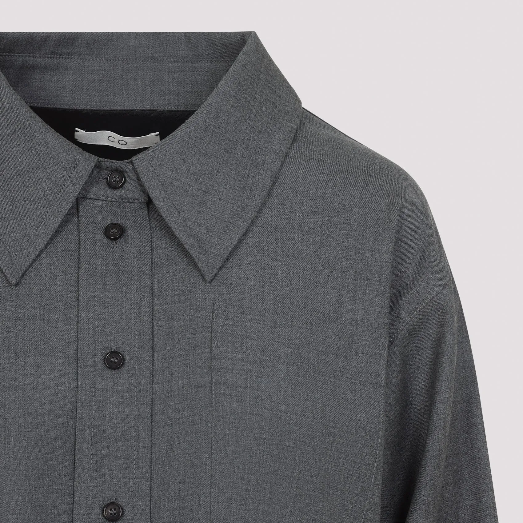 GREY WOOL OVERSHIRT sold by Lord & Taylor product image thumbnail 4