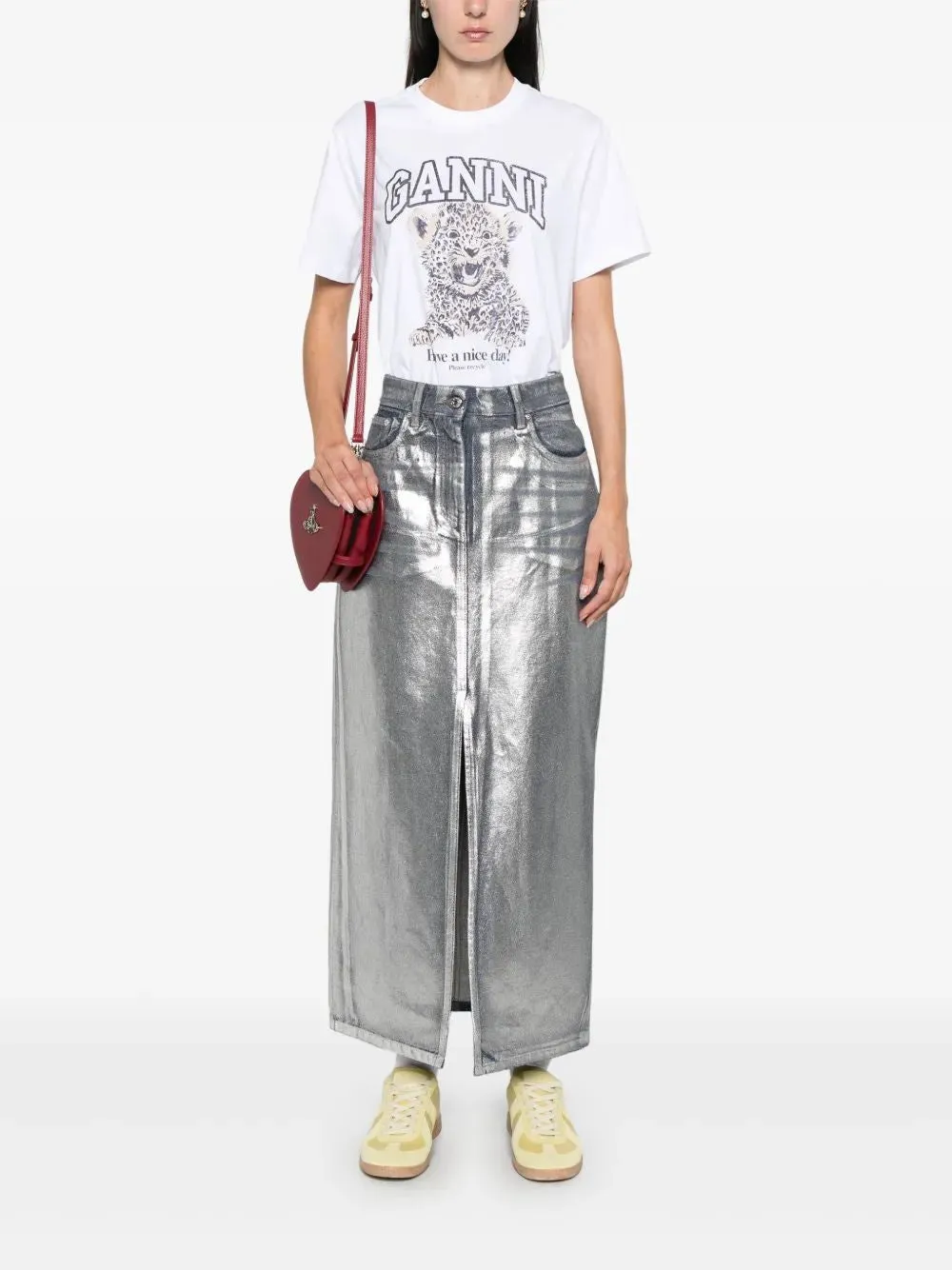 BASIC LEOPARD RELAXED T-SHIRT sold by Lord & Taylor product image thumbnail 2