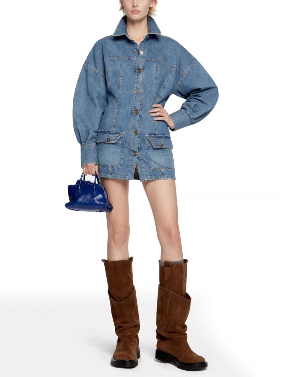 DENIM MINI DRESS sold by Lord & Taylor product image thumbnail 2