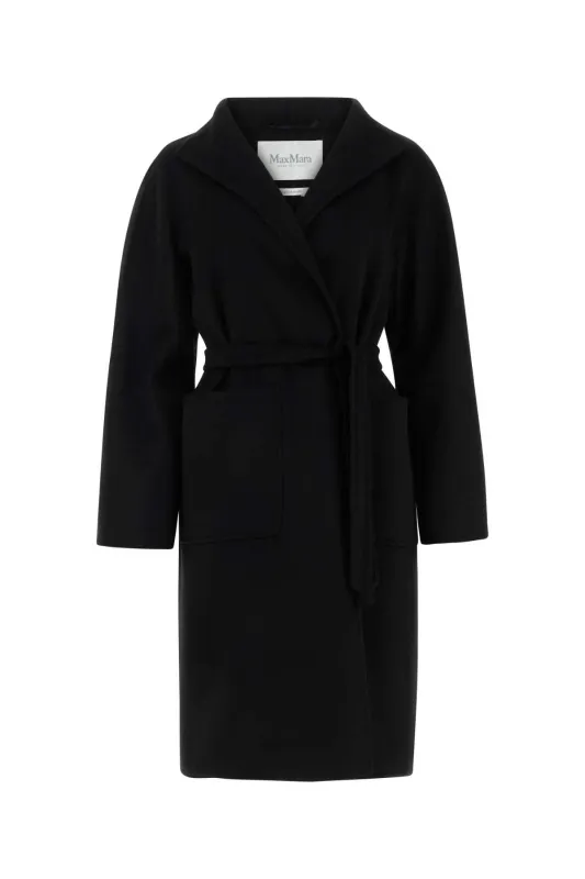 BLACK CASHMERE LILIA COAT made by MaxMara