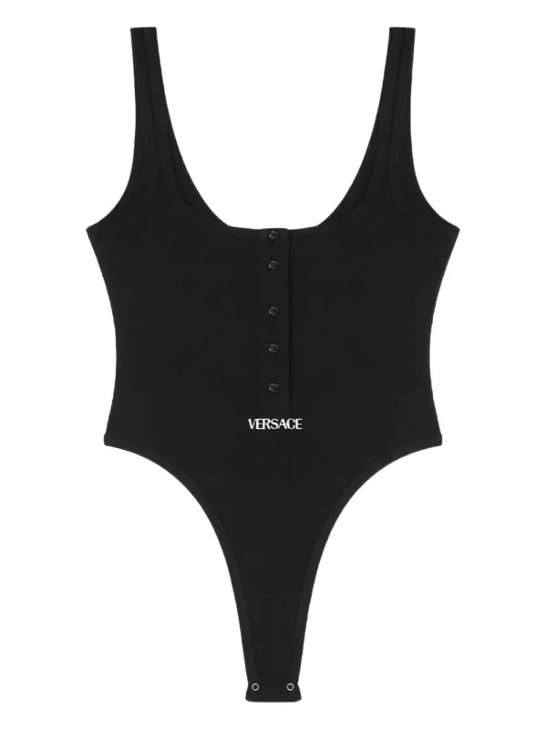 LOGO COTTON BODYSUIT made by Versace