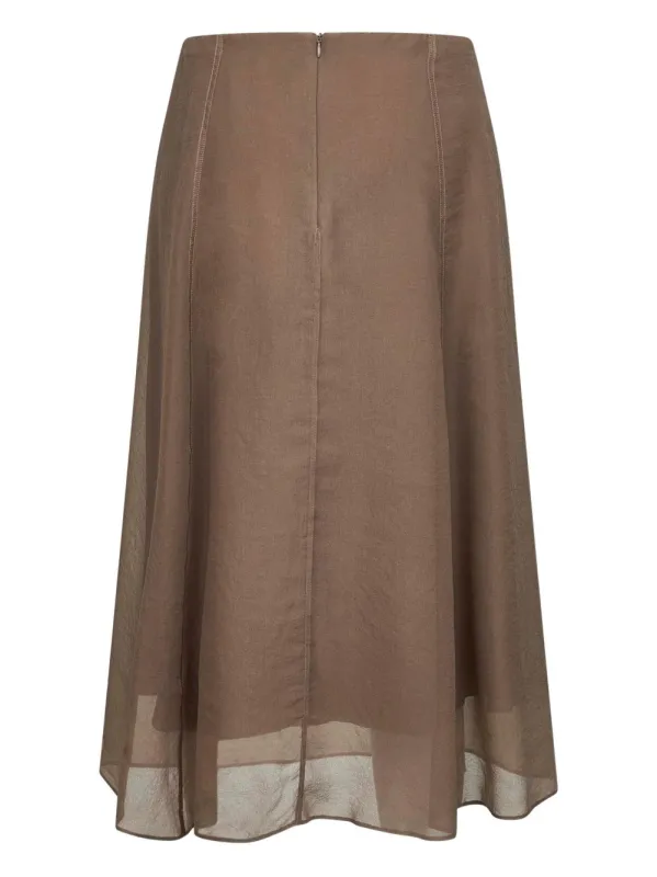 SILK MIDI SKIRT sold by Lord & Taylor