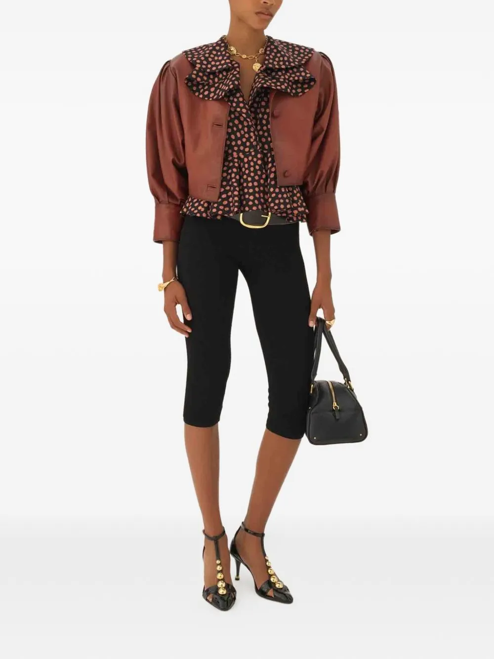 LEATHER JACKET sold by Lord & Taylor product image thumbnail 4