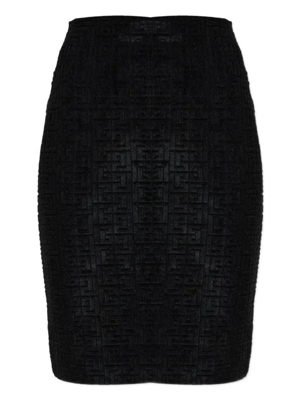 MONOGRAM MIDI SKIRT made by Balmain