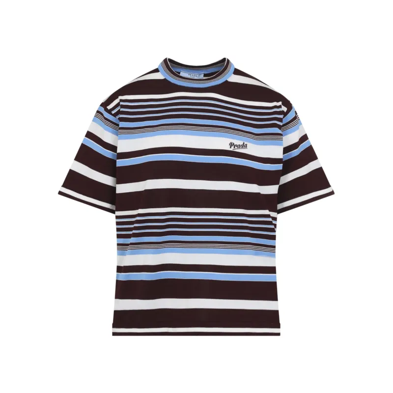 LOGO-INTARSIA STRIPED COTTON T-SHIRT sold by Lord & Taylor